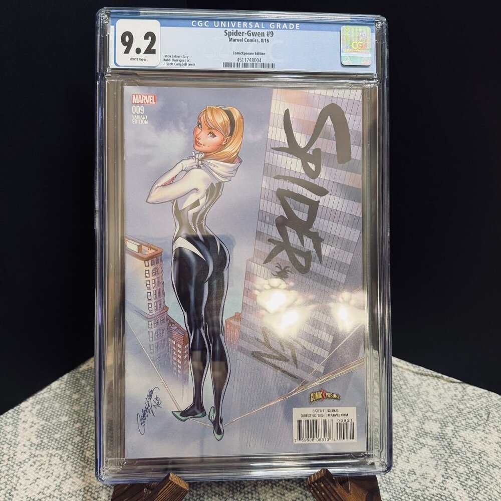 Spider-Gwen #9, ComicXposure Variant Edition Slab- CGC 9.2